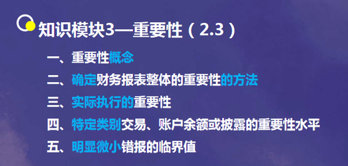 第一部分：審計基本邏輯的重要性