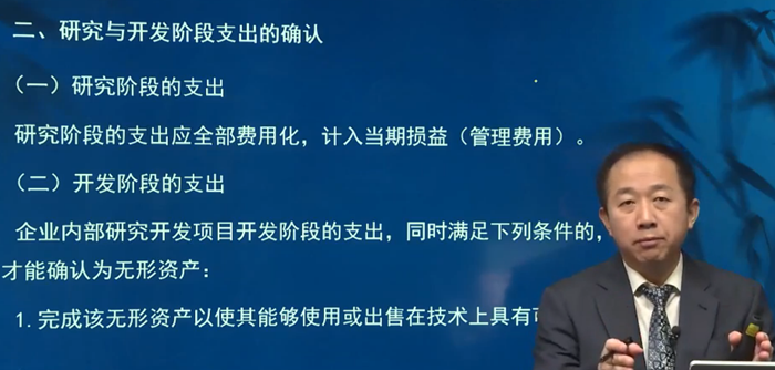 二、研究與開發(fā)階段支出的確認(rèn)
