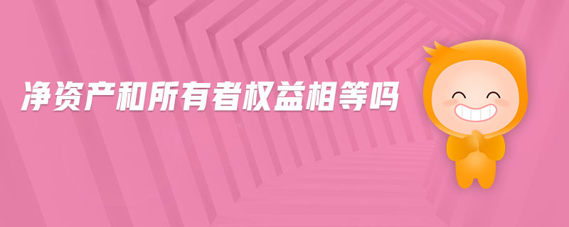 凈資產(chǎn)和所有者權(quán)益相等嗎 凈資產(chǎn)和所有者權(quán)益相等嗎