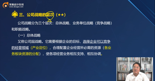 三、公司戰(zhàn)略的層次