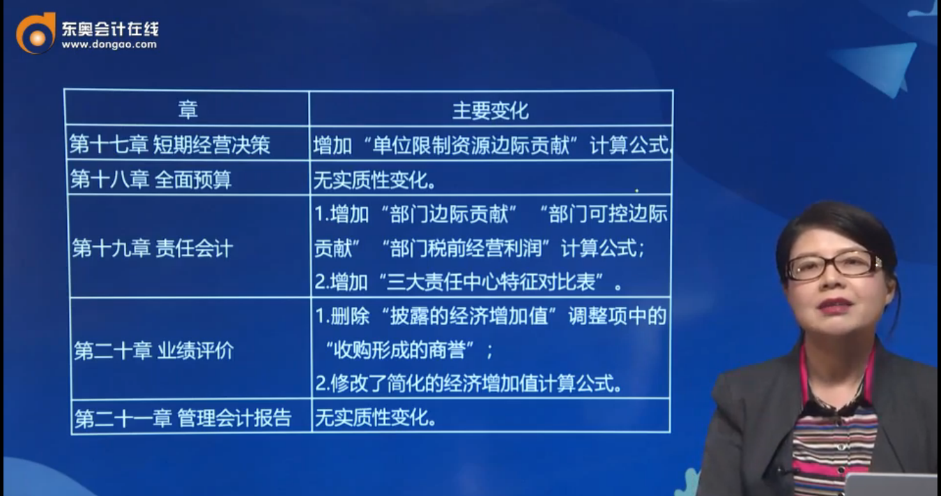 注會《財(cái)管》科目教材變化4