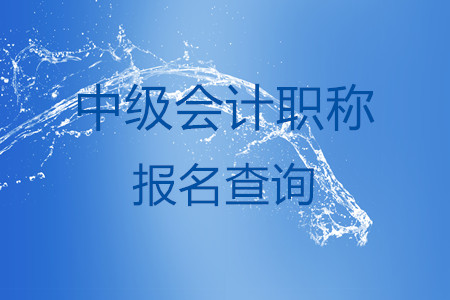 中級(jí)會(huì)計(jì)職稱(chēng)報(bào)名查詢(xún)系統(tǒng)在哪？叫什么？