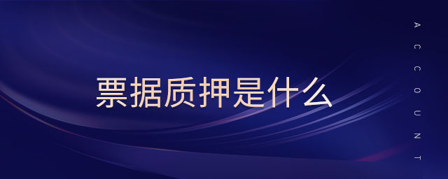 票據(jù)質(zhì)押是什么 票據(jù)質(zhì)押是什么