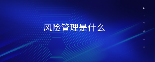 風險管理是什么