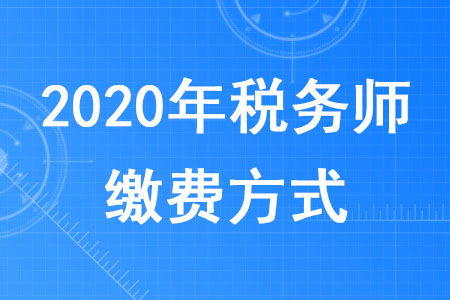 2020年稅務(wù)師繳費(fèi)方式有哪些？