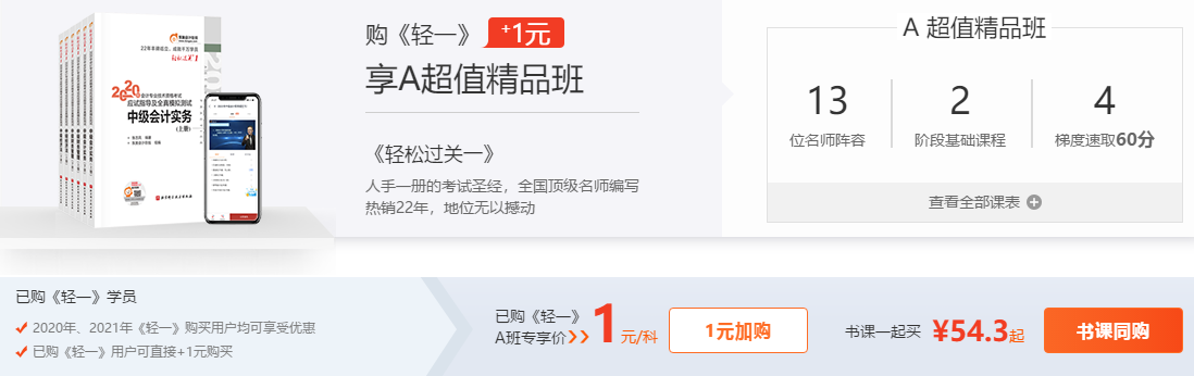 1元好課，點擊加購