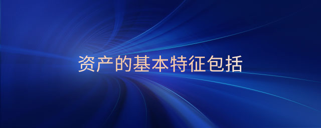 資產(chǎn)的基本特征包括