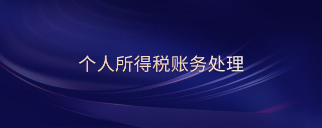 個(gè)人所得稅賬務(wù)處理 個(gè)人所得稅賬務(wù)處理