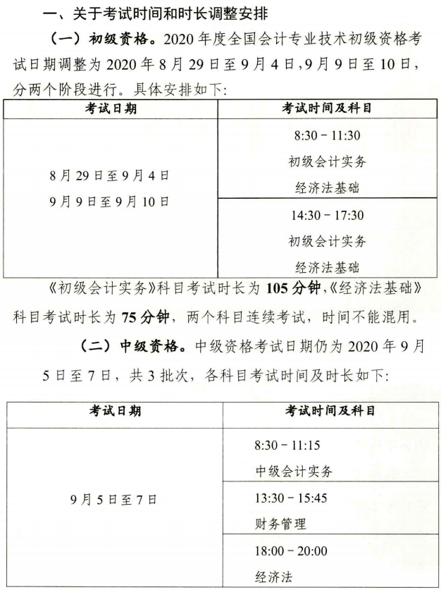 佛山市初級(jí)會(huì)計(jì)考試時(shí)間2