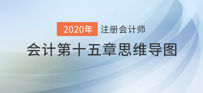 2020年注會《會計》第十五章思維導圖及自測習題