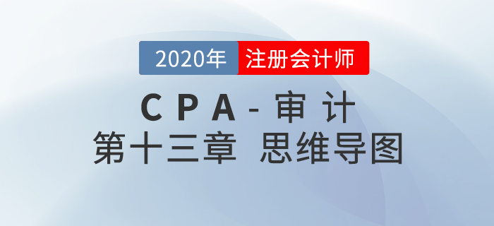 2020年注會《審計》第十三章思維導圖及自測習題
