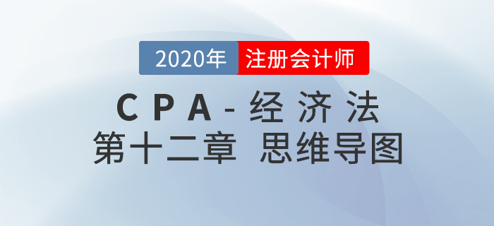 2020年注會《經(jīng)濟法》第十二章思維導(dǎo)圖及自測習(xí)題