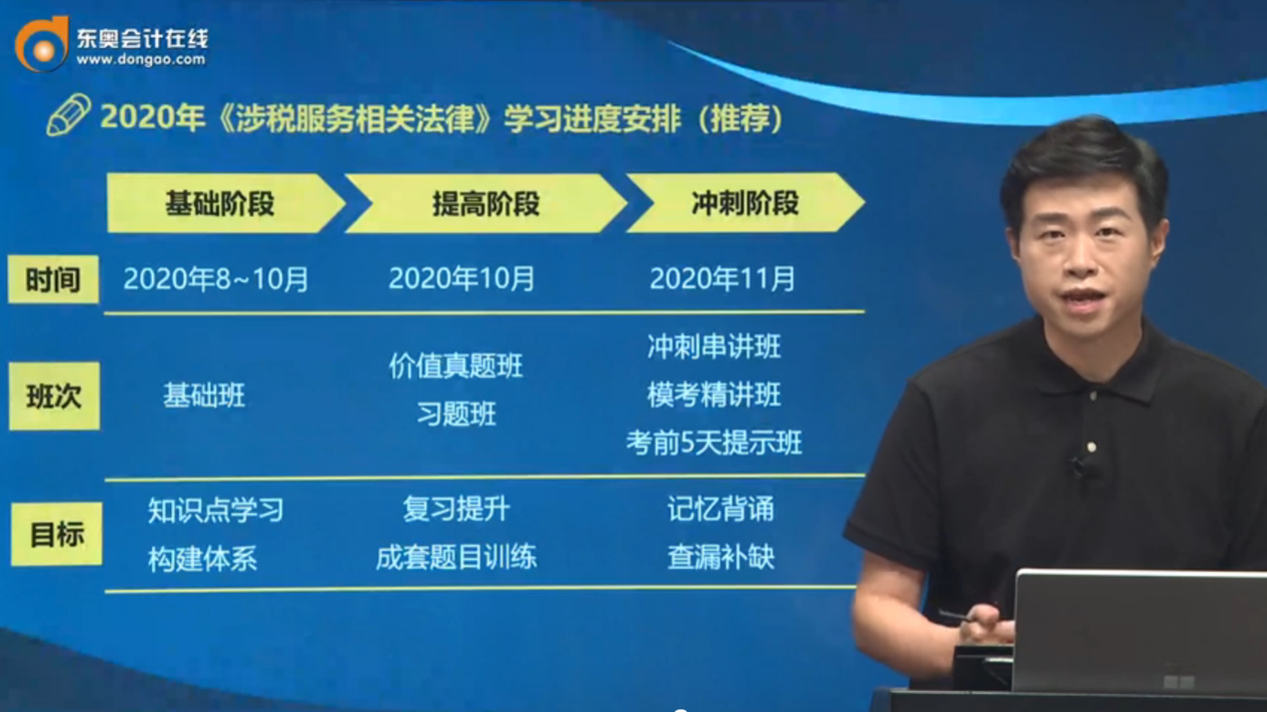 2020年《涉稅服務(wù)相關(guān)法律》學(xué)習(xí)進(jìn)度安排
