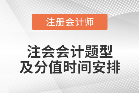 注會會計題型及分值時間安排