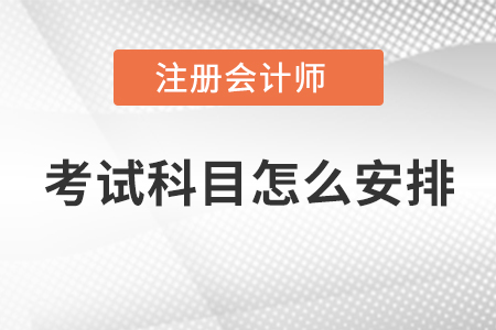 注冊(cè)會(huì)計(jì)師考試科目怎么安排
