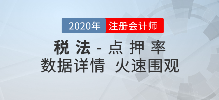 2020年注會(huì)《稅法》東奧名師點(diǎn)押詳情速覽！