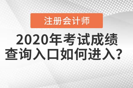 2020年中注協(xié)注冊(cè)會(huì)計(jì)師考試成績(jī)查詢?nèi)肟谌绾芜M(jìn)入？