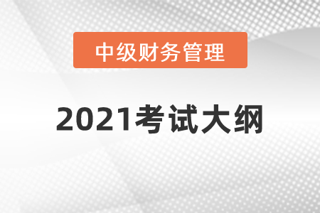 2021年中級會計(jì)職稱《財(cái)務(wù)管理》科目考試大綱