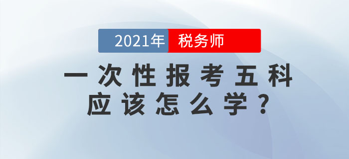 備考稅務(wù)師考試，想要一次性報考五科應(yīng)該怎么學(xué)？