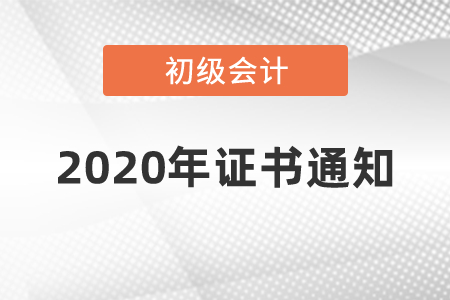 2020年初級(jí)資格證書的通知