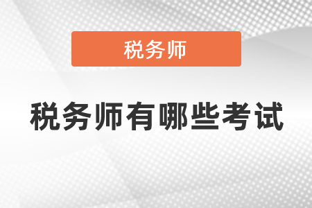 稅務(wù)師有哪些考試