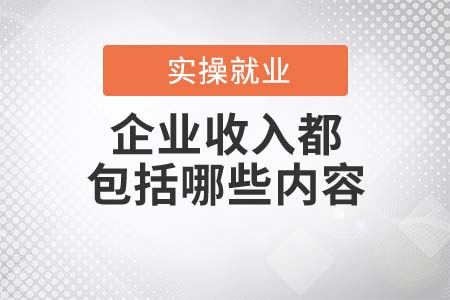 企業(yè)收入都包括哪些內(nèi)容？