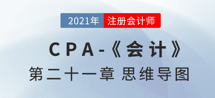 2021年CPA《會(huì)計(jì)》第二十一章思維導(dǎo)圖 2021年CPA《會(huì)計(jì)》第二十一章思維導(dǎo)圖