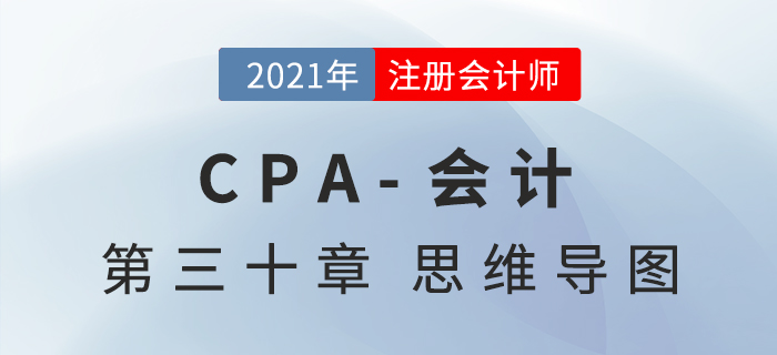 2021年CPA《會計》第三十章思維導圖 2021年CPA《會計》第三十章思維導圖