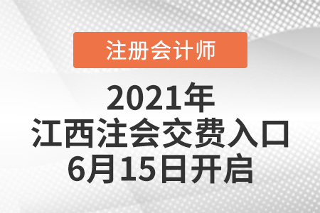 2021年江西省宜春注會(huì)交費(fèi)入口6月15日開啟