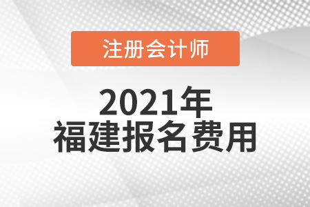 2021年福建省龍巖注會(huì)報(bào)名費(fèi)用是多少錢