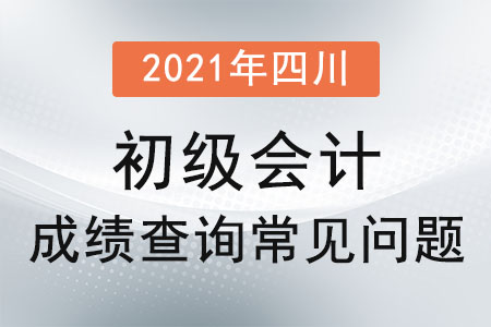 2021年四川省雅安初級會計成績查詢常見問題