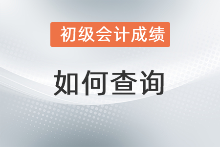 如何初級(jí)會(huì)計(jì)成績查詢