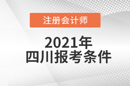 四川省廣安2021年注冊會計師的報考條件是什么
