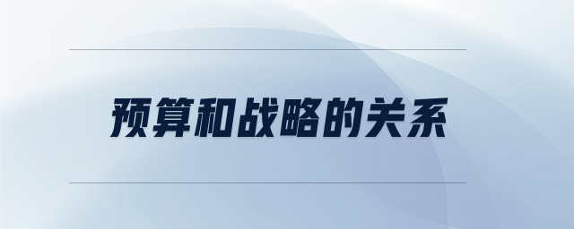 預(yù)算和戰(zhàn)略的關(guān)系 預(yù)算和戰(zhàn)略的關(guān)系