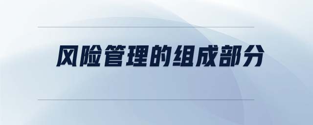 風(fēng)險(xiǎn)管理的組成部分