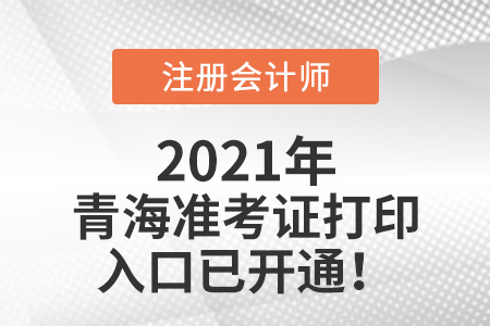 青海省海南2021年注冊會計師準(zhǔn)考證下載網(wǎng)站已開通