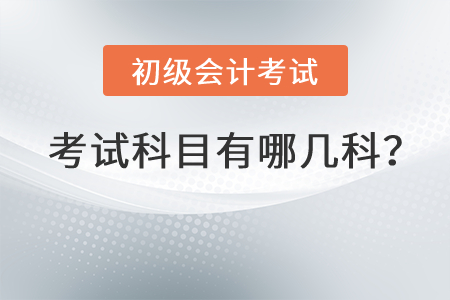 初級(jí)會(huì)計(jì)考試科目有哪幾科？
