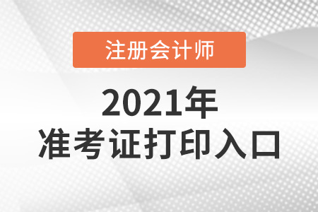 2021年注冊會計師準(zhǔn)考證打印入口有幾個