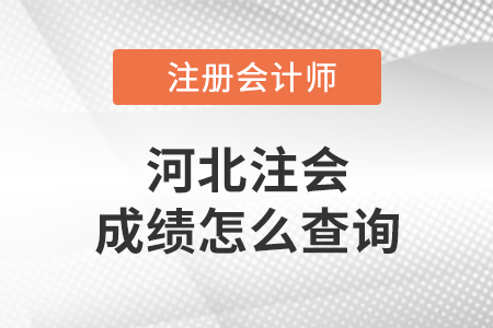 2021河北省石家莊注會(huì)成績怎么查詢？