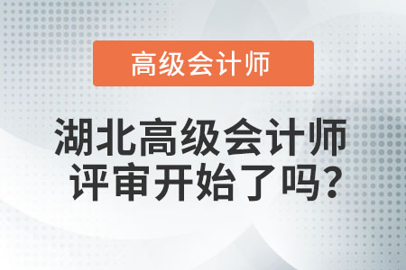 湖北高級會計師評審開始了嗎？