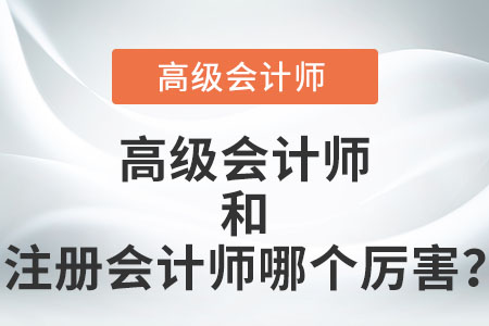 高級(jí)會(huì)計(jì)師和注冊(cè)會(huì)計(jì)師哪個(gè)厲害？