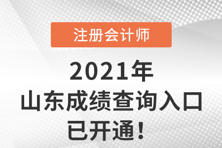 山東省日照2021年注冊會計師考試成績查詢系統(tǒng)已開通