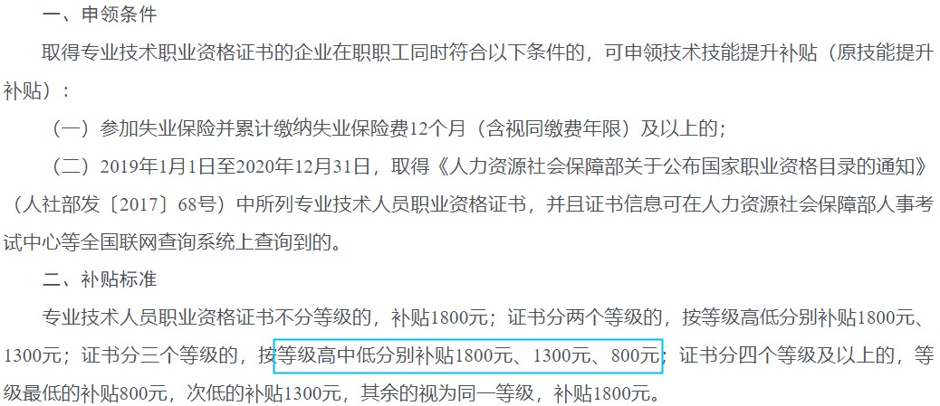 海南技能提升補(bǔ)貼標(biāo)準(zhǔn)