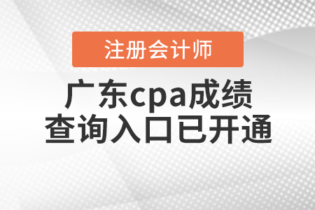 廣東省湛江cpa成績(jī)查詢?nèi)肟谝验_通！