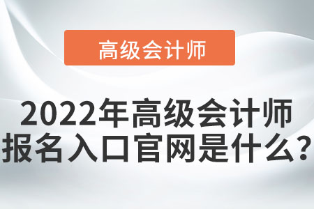 2022年高級(jí)會(huì)計(jì)師報(bào)名入口官網(wǎng)是什么？