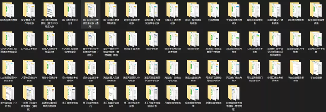 60個績效考核模板