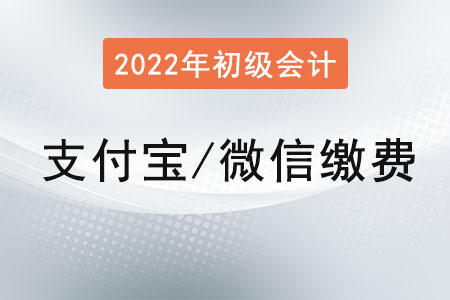 初級會計怎么繳費？可以用支付寶或者微信繳費嗎？