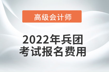 2022年新疆生產(chǎn)建設(shè)兵團高級會計師考試報名費用公布