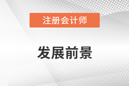 cpa注冊會計師發(fā)展前景怎么樣？