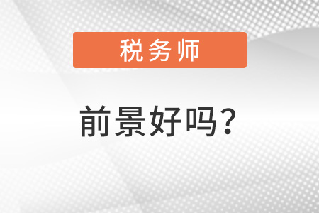 稅務(wù)師前景好嗎？